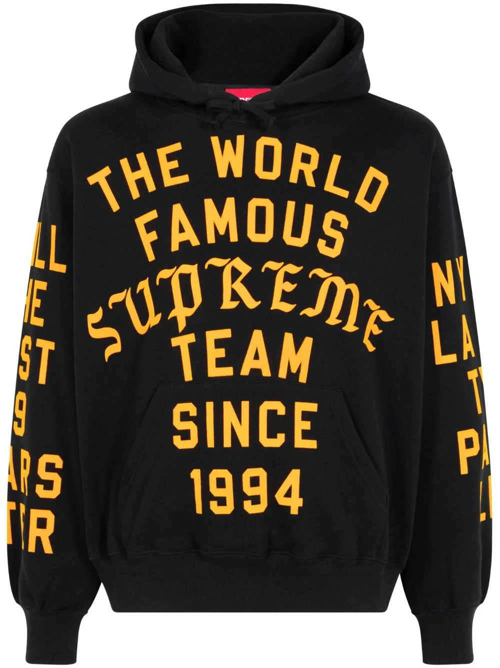 Supreme Team Flocked “Black” hoodie缩略图