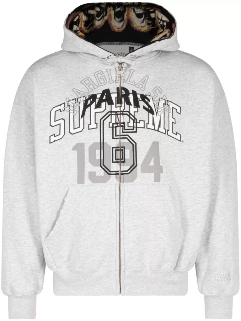 Supreme x MM6 Maison Margiela logo-print hoodie插图